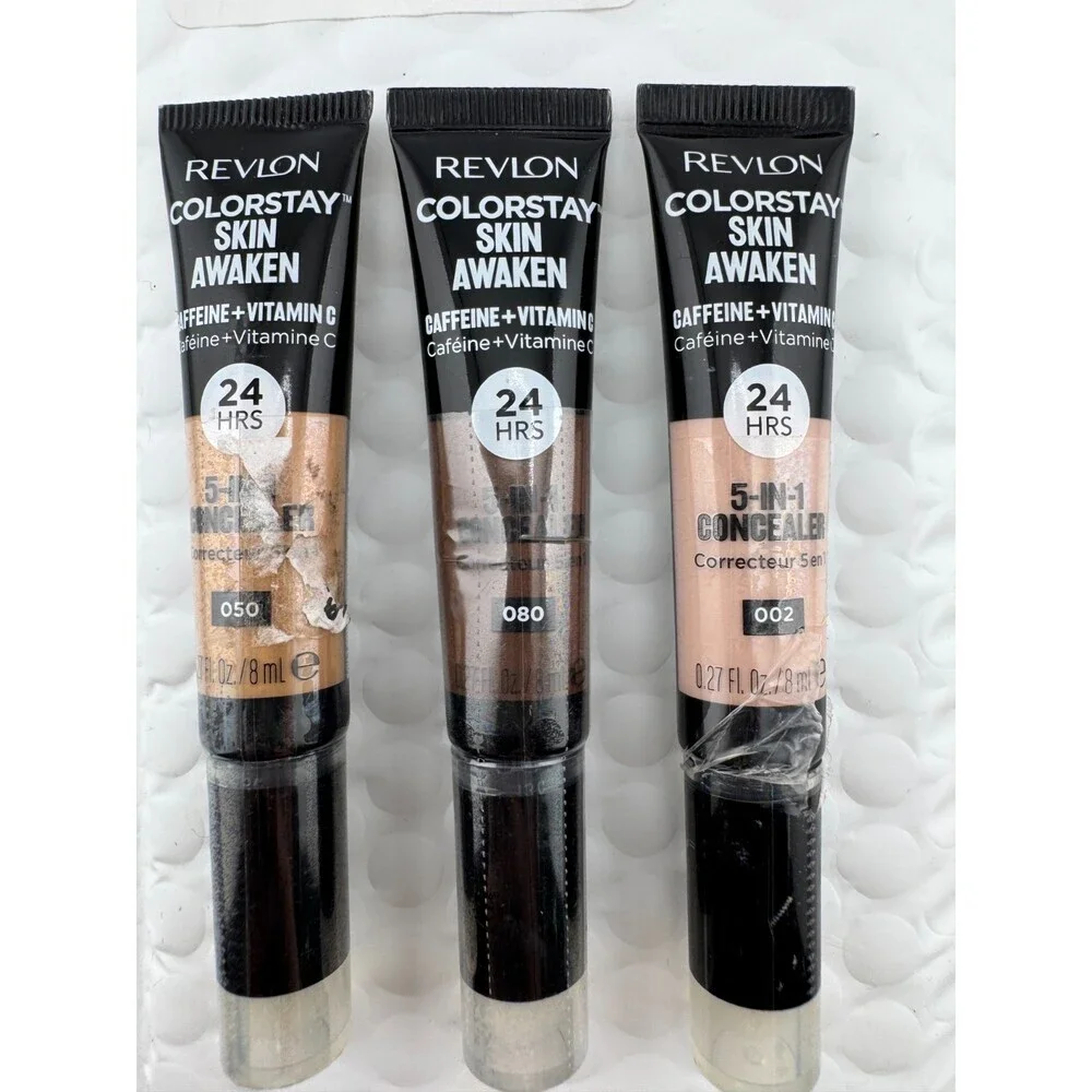 Revlon ColorStay Skin Awaken 5-in-1 Concealer Shade 24HR Wear - Lot of 3